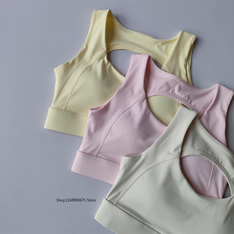 Integrated High-intensity Shock-proof Sports Bra for Women Quick-drying Running Pilates Vest Fitness Breast Collection Yoga Suit