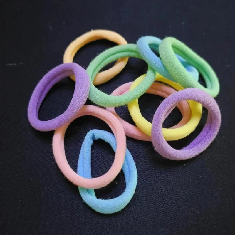 Beautiful Colorful Elastic Tie Headstring Hand Circle Girl 1 Pack 10 Pieces