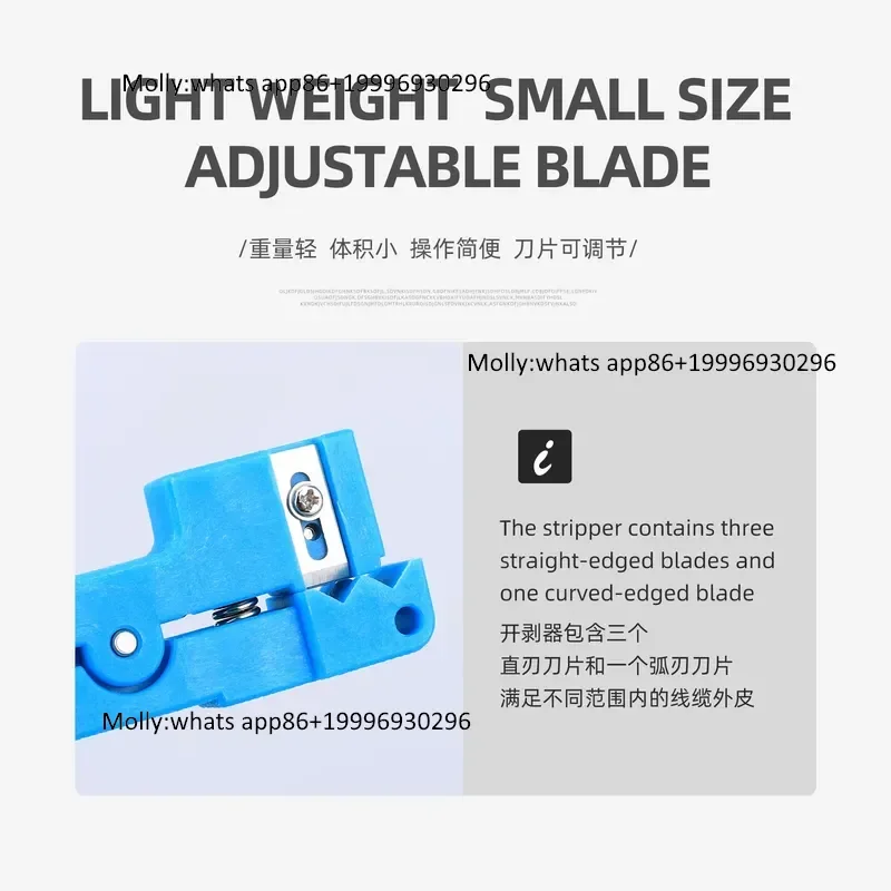 45-162 Coaxial Cable Stripper Fiber Optic Stripper Transverse Beam Tube Open and Stripping Knife Loose Casing
