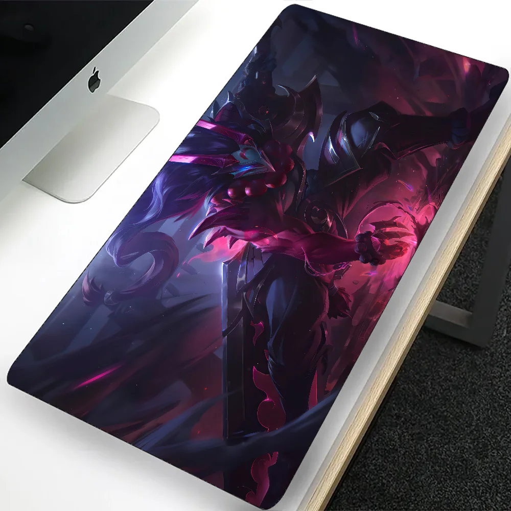 League of ATIONS End Blood Moon Skin Grand tapis de souris de jeu, ordinateur, sous-souris PC Gamer, ordinateur portable, polymères de clavier média, tapis de bureau