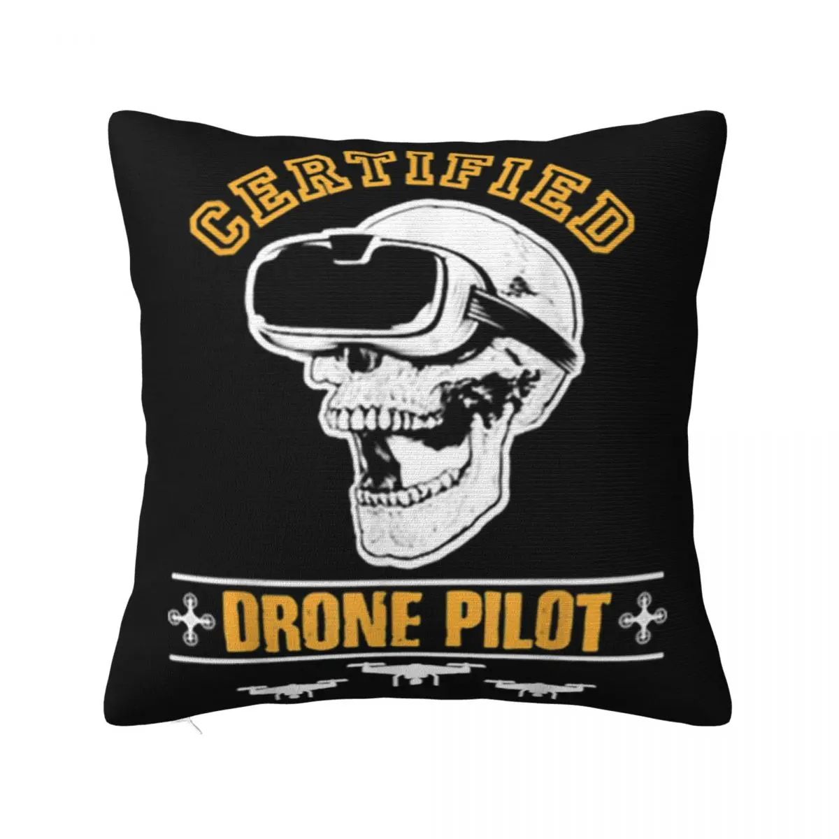 Official Certified Drone Quadcopter Pilot Birthday Christmas Kawaii Youth Street Style Pillow Case