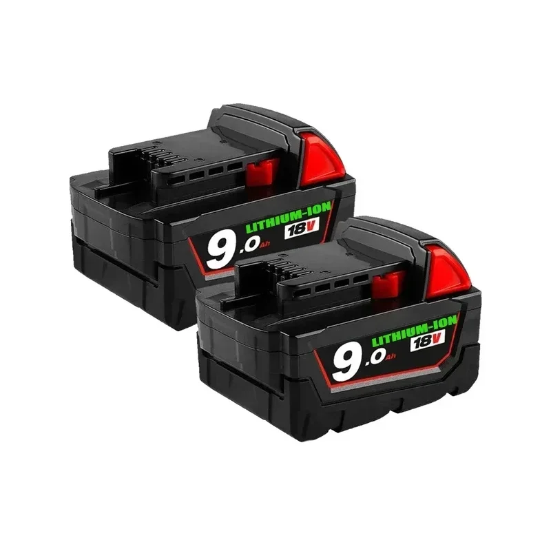 18V For Milwaukee 9.0Ah M18 XC Lithium Battery 48-11-1860 48-11-1850 48-11-1840 48-11-1820 Power Tools Battery Charger