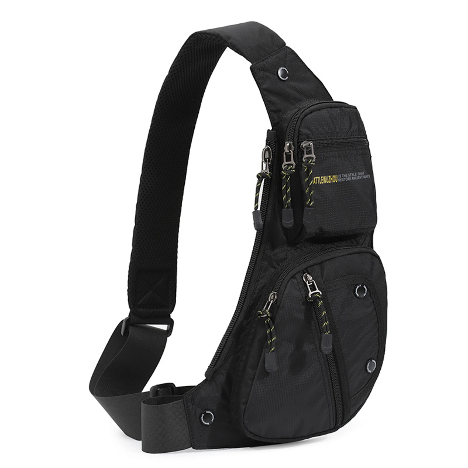 

Men's Chest Bag Casual Messenger Bag MultiFunctionalCrossbody Bags (Oxford Canvas Crossbody Purse for Men/Women)