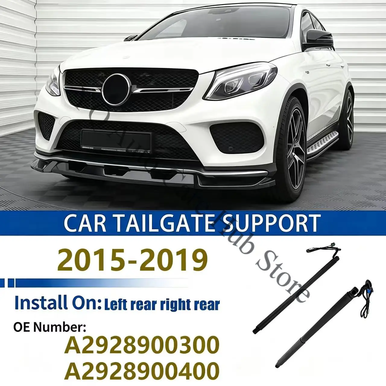 For 2015-2019 Benz GLE W166 Coupé C292 Tailgate Support Rod Rear Tailgate Strut Electric Support Struts A2928900300 A2928900400