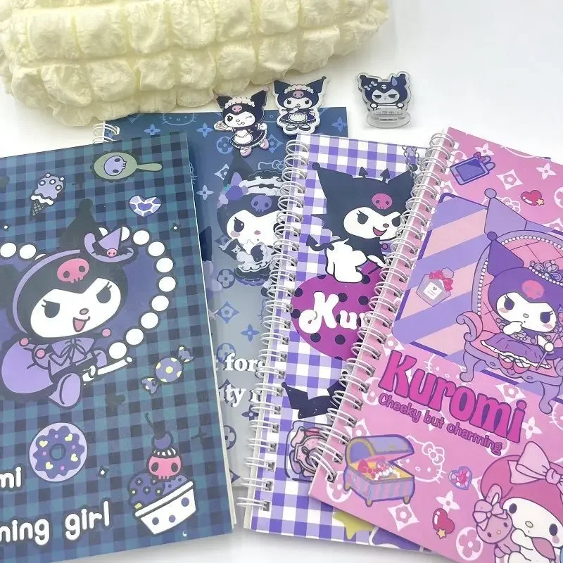 2024 New 1set Of 4 Books Sanrio Hellokitty Cinnamonll Cartoon Notebook A5 Coil Notebook Student Notebook Cartoon Cute Notebook