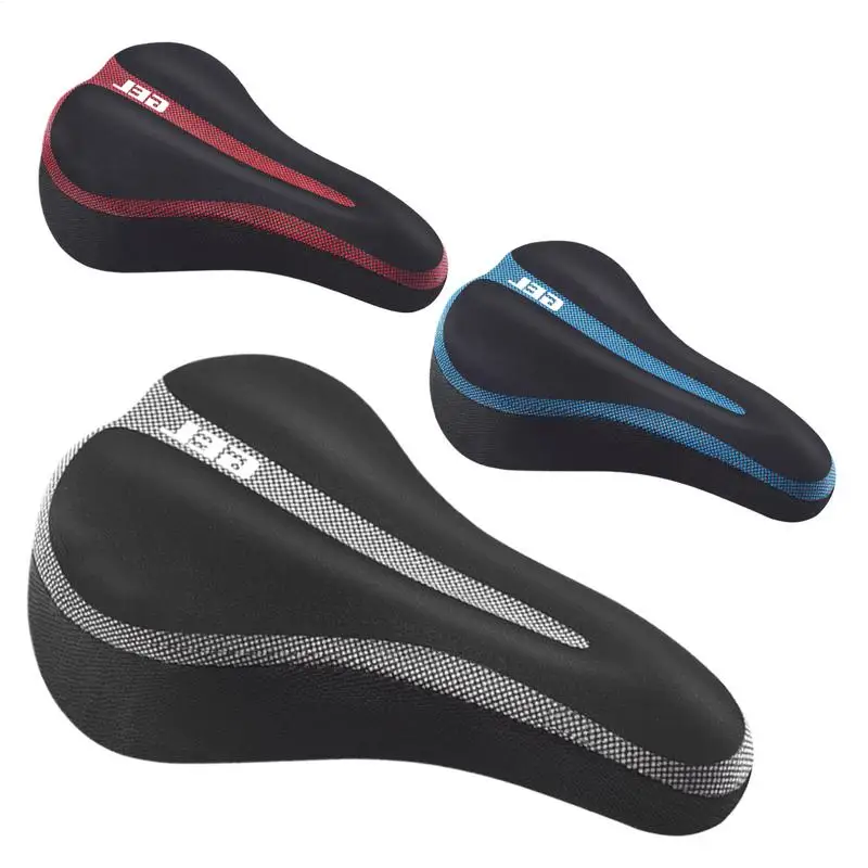

Cycling Seat Cover Comfort Silicone Padded Bike Seat Cover Adjustable Waterproof Replacement Part Soft Saddle Pad For Men Women