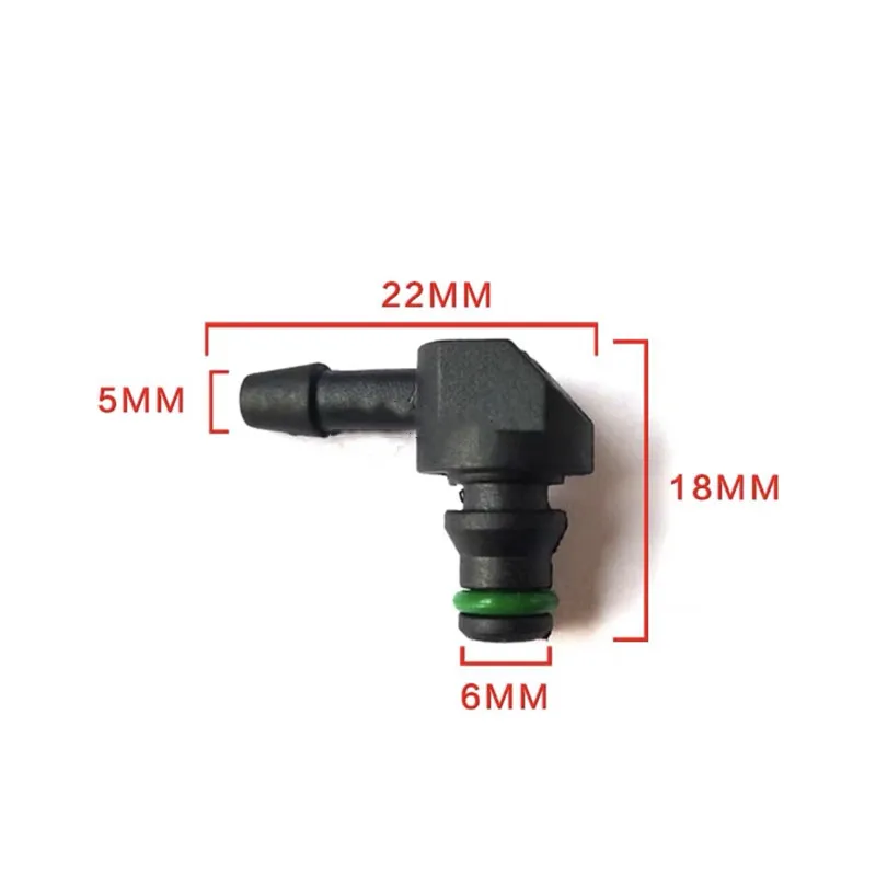 FOR BOSCH 110 Return Oil Backflow T And L Type Diesel CR Parts Fuel Injector Plastic 3 Two-way Joint 5PCS