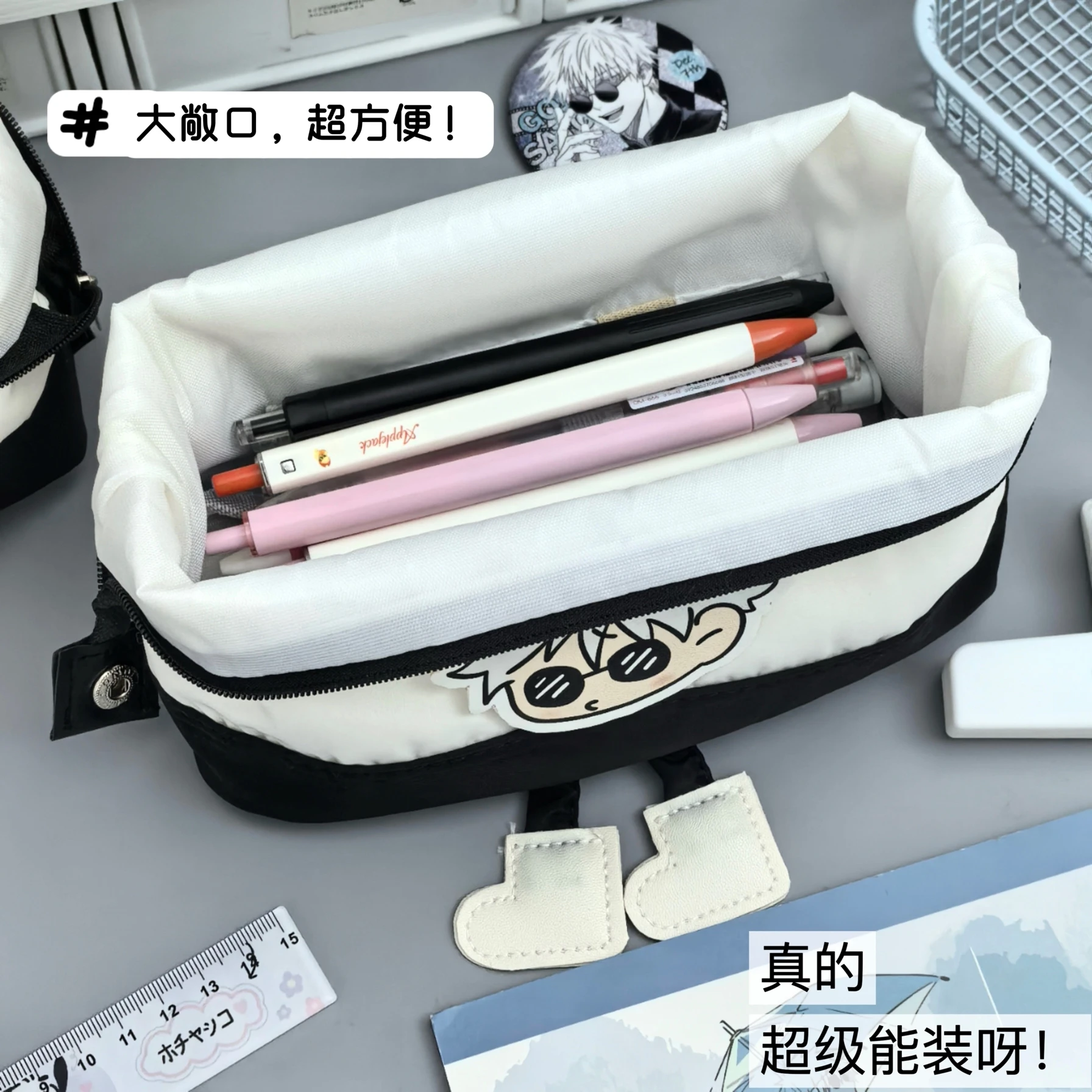 

Jujutsu Kaisen Satoru Gojo Cosplay High-capacity Pencil Case Toothpaste Simple Cute Anime Students School Stationery Cartoon