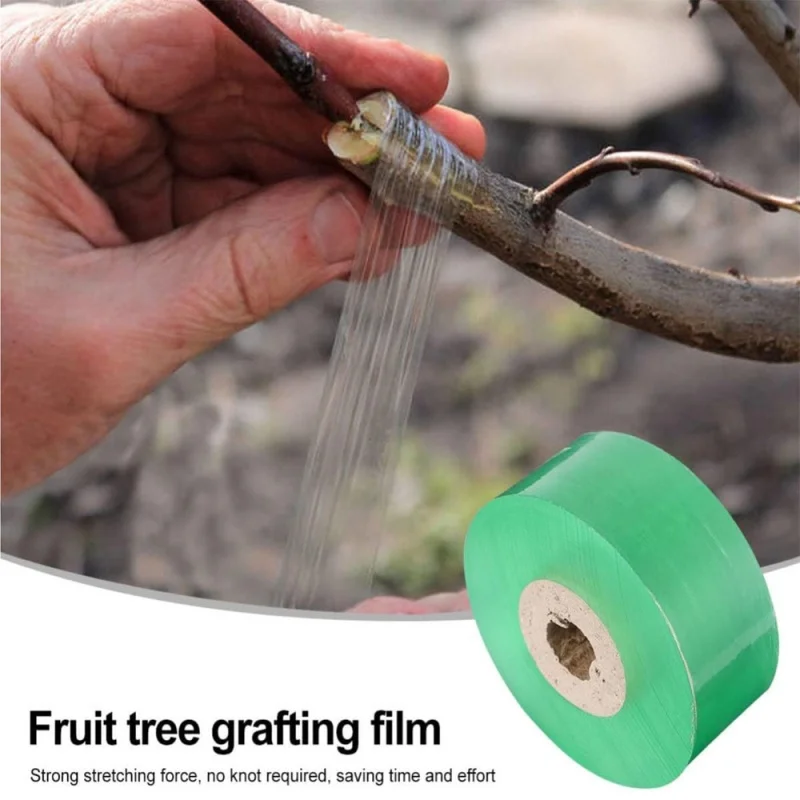 PE Grafting Tape Film Stretchable Self-adhesive Garden Tree Roll Tape Plants Seedlings Vine Tomato Grafting Accessories