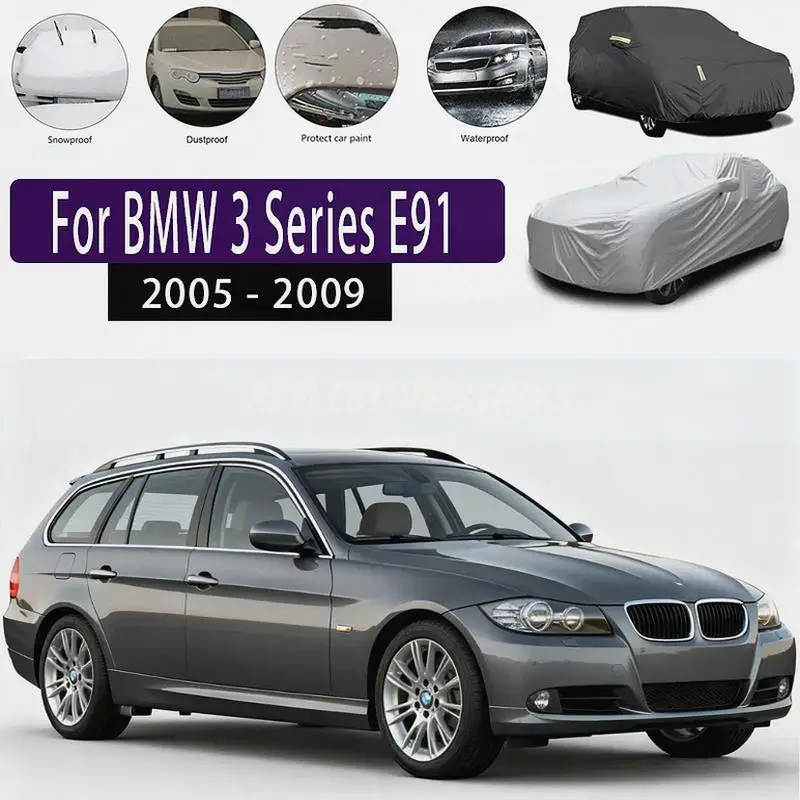 

For Outdoor Waterproof Dustproof Full for BMW 3 Series E91 2005-2009 Car Covers