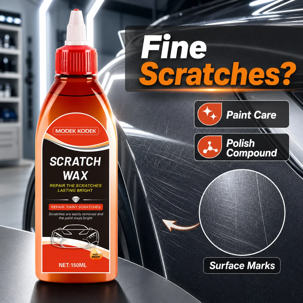 Scratch Wax 150ml Car Paint Care Polish Repair Removes Minor Scratches Swirl Marks Restores Shine