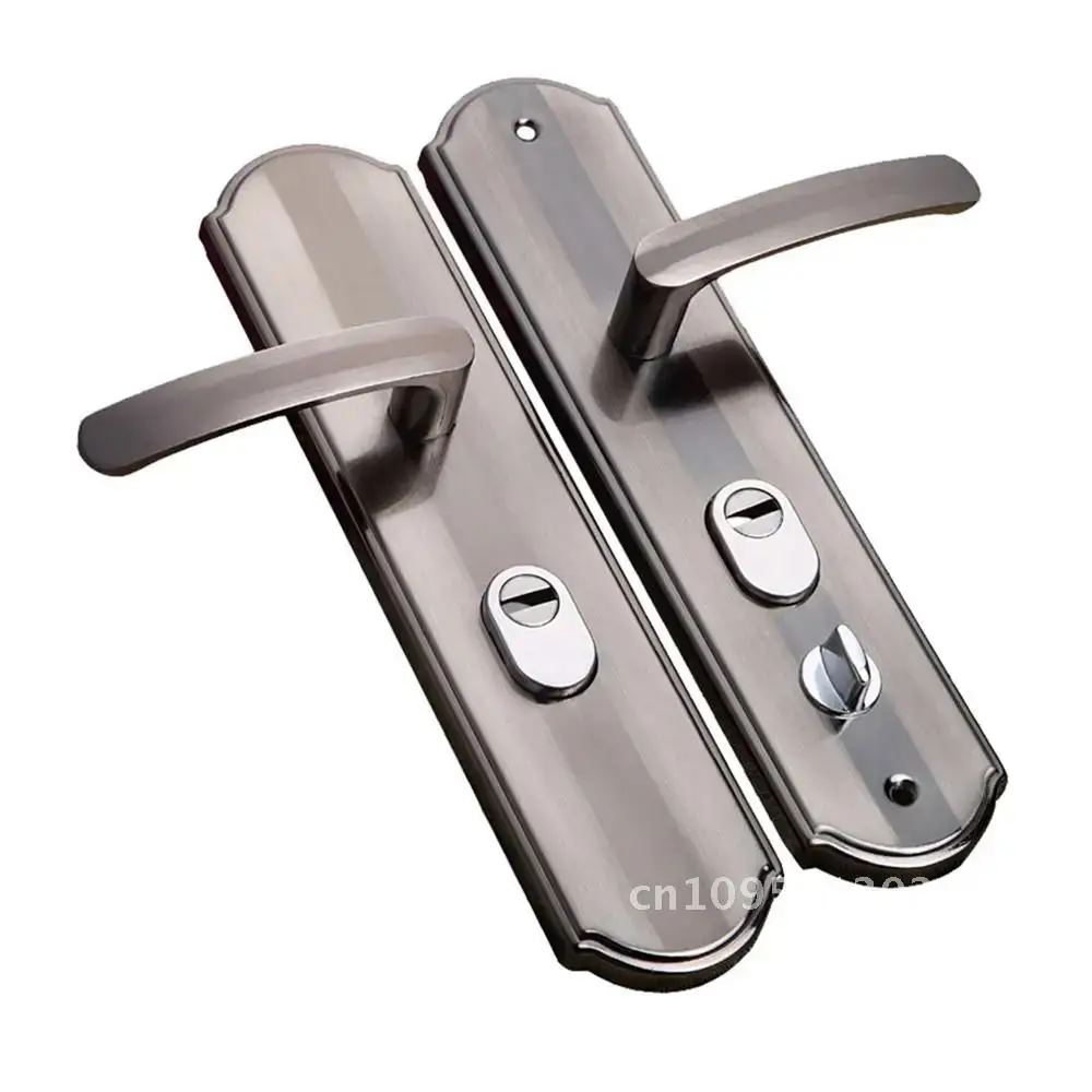 Handle Alloy Door Aluminium Universal Security Door Handle Household Lock Lock Panel Handle Hardware Pair Door Thickened