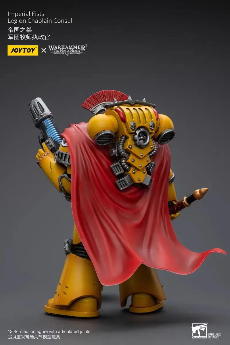 

В наличии Оригинальная фигурка JOYTOY Warhammer 40K Imperial Fists Legion Chaplain Consul 1/18, модель для коллекционирования, подарок, игрушка