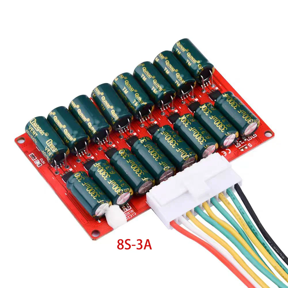 3A 4S 6S 8S Whole Group Active Balancer Capacitor Equalizer Energy Transfer Capacitor for Li-ion/Lifepo4 Lithium Battery Pack