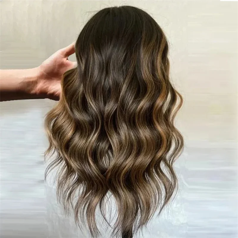 Body Wave Preplucked Ombre Brown 26Inch 5x5 Silk Base Glueless  Jewish Human Hair Wig Baby Hair HD Lace European Hair