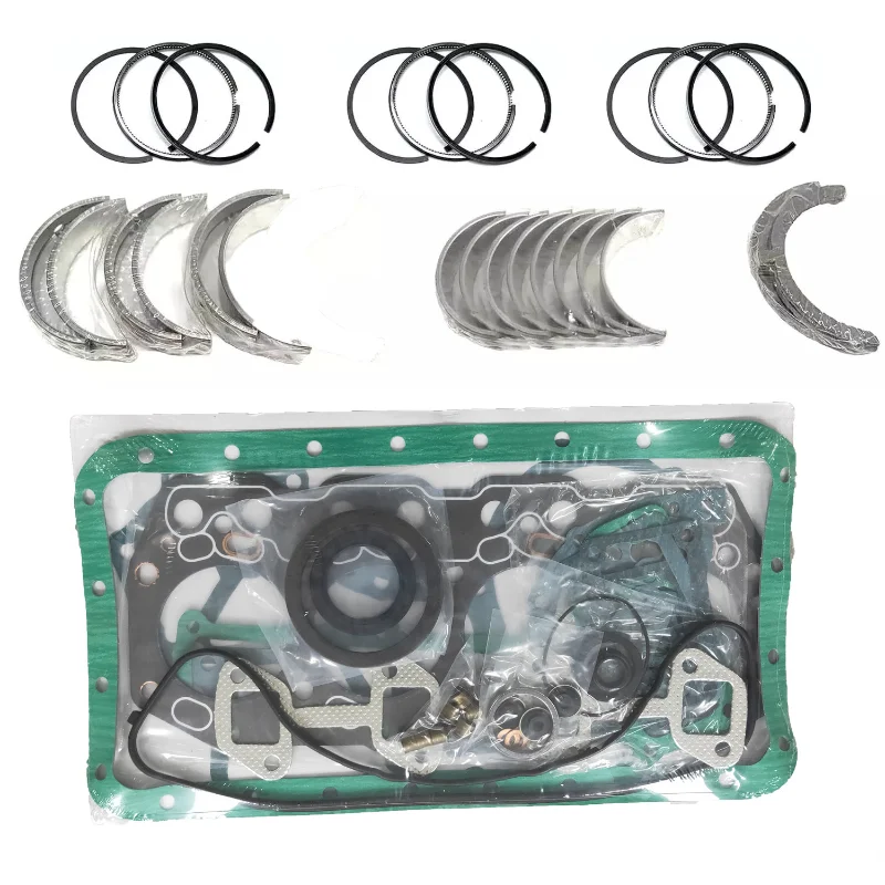 STD Full Gasket Kit + Bearing Kit + Piston Ring Set For Yanmar 3TNA84 Engine