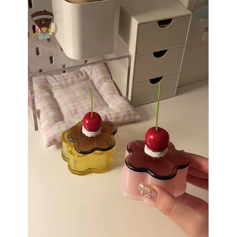 النمط الياباني صندوق تخزين الزينة المعلبة الفتيات هدية لطيف بودنغ خزانة سطح المكتب زينة الرجعية الدعامة غرفة الزينة #6