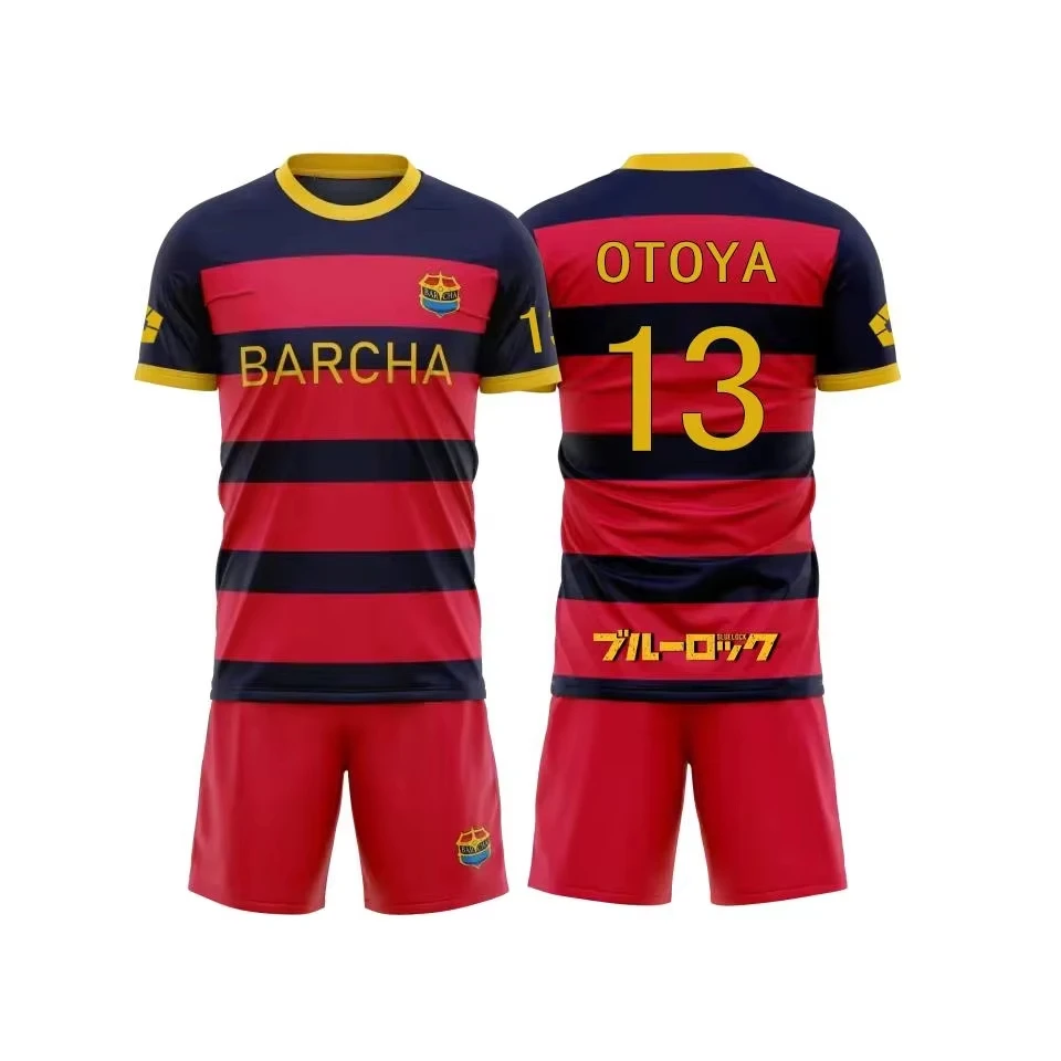 Blue Lock FC Barcha Cartoon Anime Cosplay Trikot-Set Kinderkleidung Modischer Stil Herren Jungen T-Shirt und Shorts Zweiteiliges Set – Detail 10