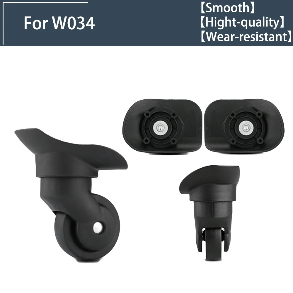 Silent Suitcase Wheel W034 Replacement Universal Luggage Spare Parts 360 Degree Rotating