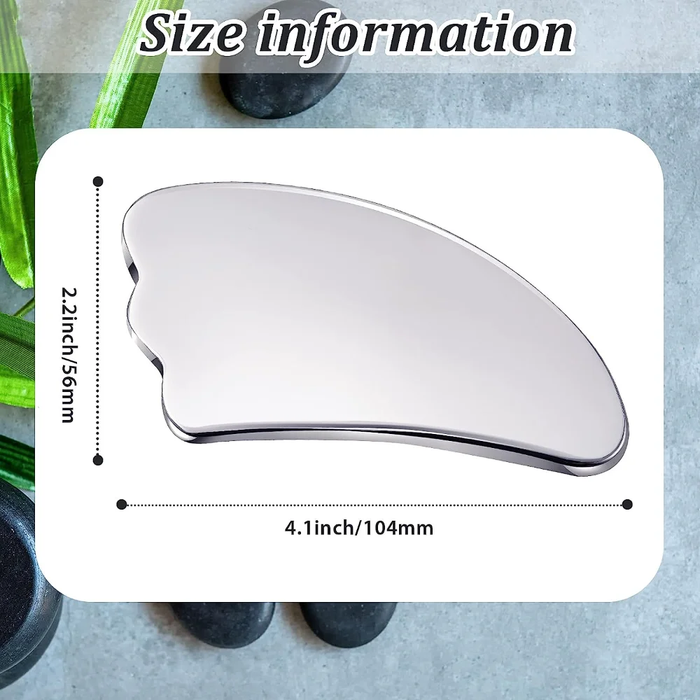 Stainless Steel Gua Sha Facial Tools Metal Face Tighten Skin Heart-shaped Massage Guasha Beauty Tool for Body Eyes Neck Massager