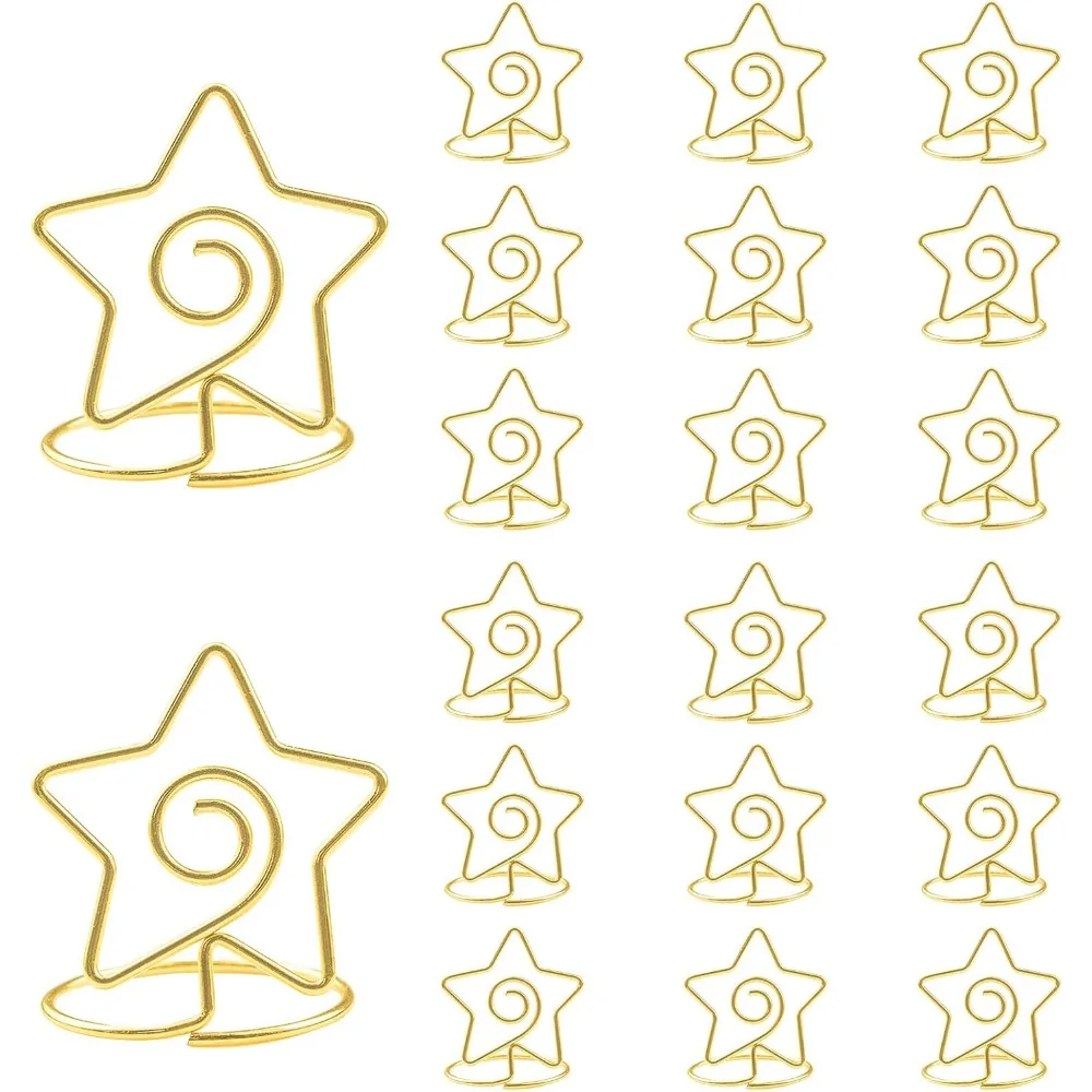 

Wedding Card Holders Set: Mini Stars, 20pcs, Place & Table Number Holders