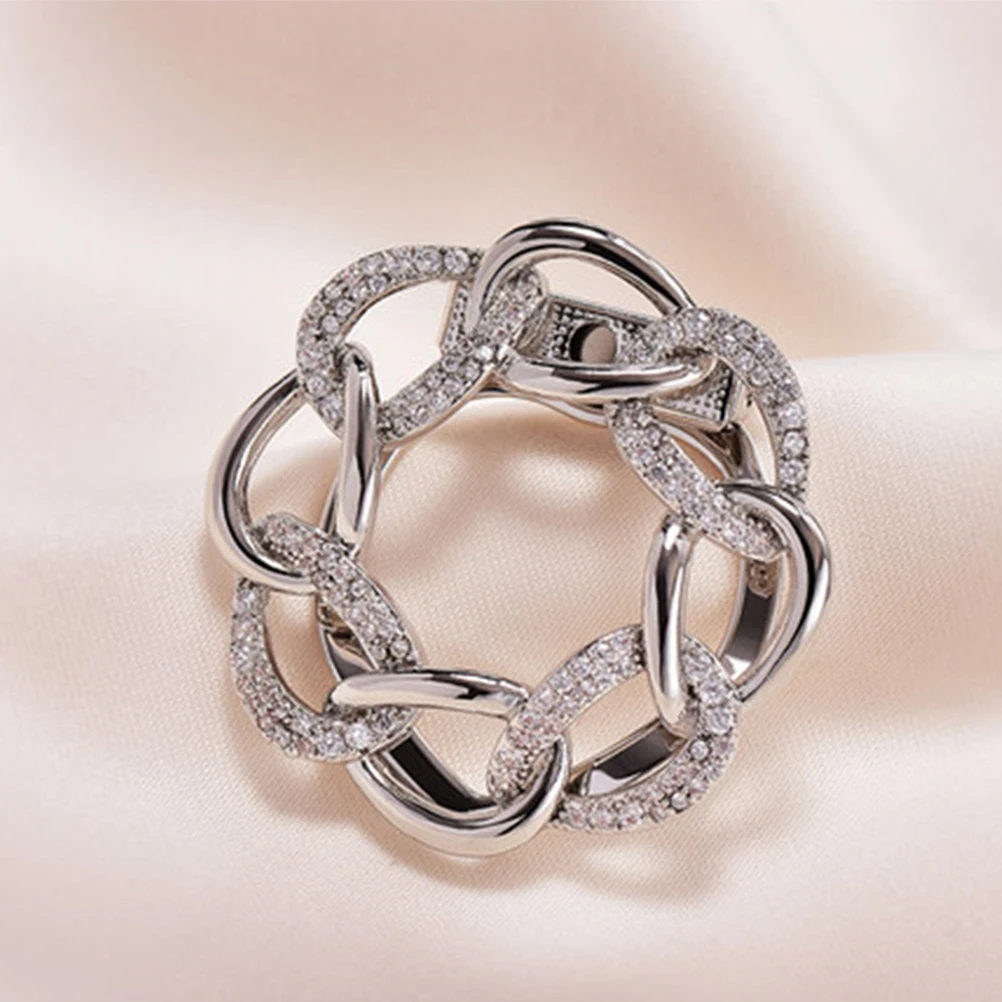 وشاح للنساء T التعادل مشبك الملابس التبعي وشاح حلقة تي شيرت كليب فستان مشبك سترة كليب قميص العلاقات الدائري