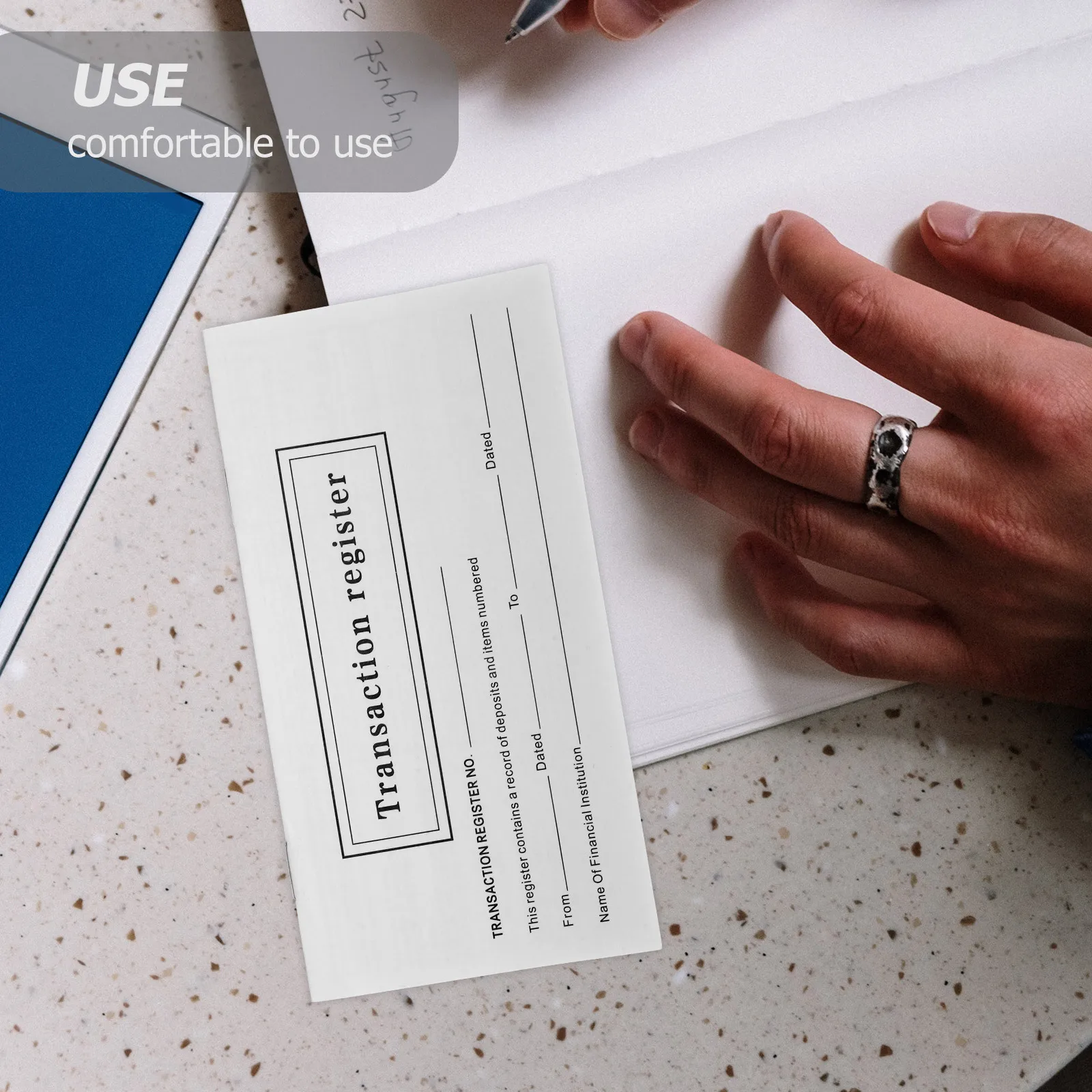 Enregistrement de contrôle, traceur d'équilibre, carnet de notes de Transaction pour la gestion des chéquiers, outil de maintien des enregistrements financiers