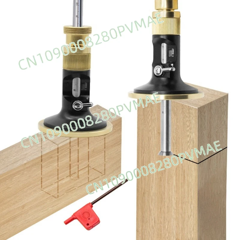 European-Style Scriber | 0.2mm Precision Fine-Tuning Compass Marking Tool with Automatic Ink Line for Woodworking