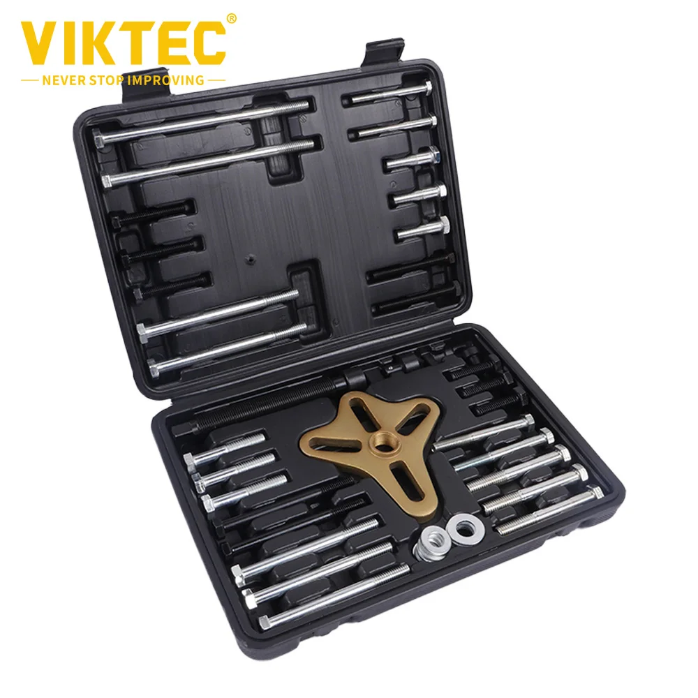 VT01008 46pc Harmonic Balancer Puller Set Steering Wheel/Gear/Crank Shaft Puller Took Kit