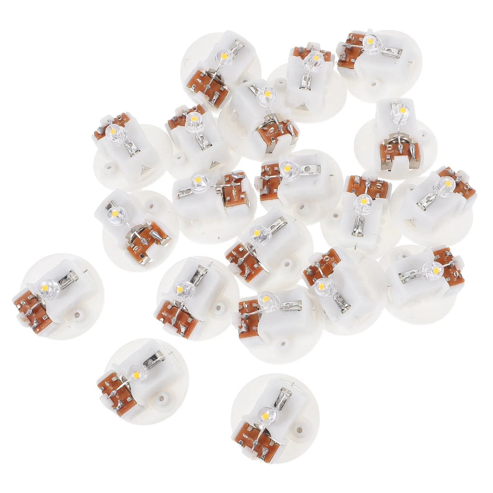 20 stuks gloeiende sleutelhanger meerkleurig draagbaar nachtlampje knipperende basis compacte elektronische kern mini LED-sleutelhanger buitenwerk