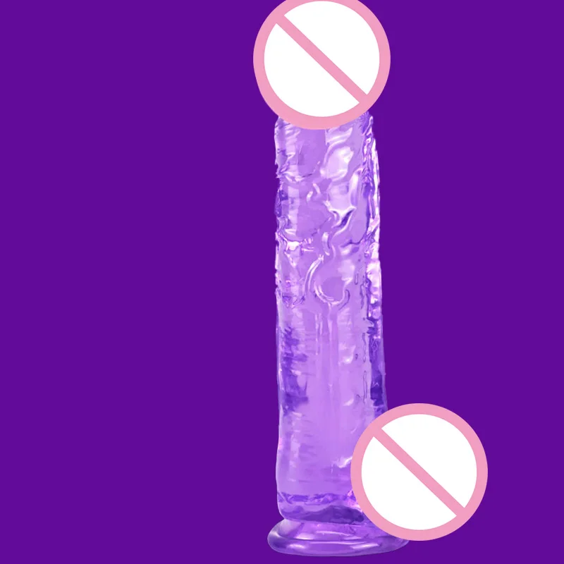 Realistic Transparent Dildo Women Anal Dick Penis Strong Suction Cup Vaginal Masturbators Stimulation Adult Sex Toys for Woman view 5