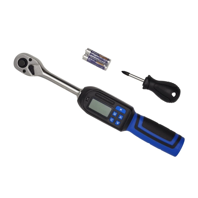 3/8 2.2-44.3 Ft-lbs 3-60N.m Digital Torque Wrench With Buzzer and LED Flash Notification With Certificate of Calibration