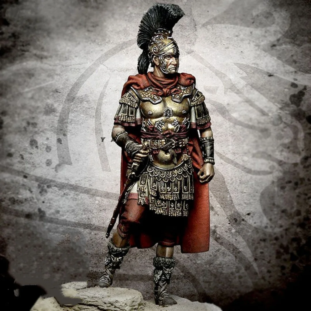 Kit d'assemblage de figurines en résine, échelle 1/24, 75mm, officier militaire romain ancien, non assemblé, non peint, impression 3D, jouet 291