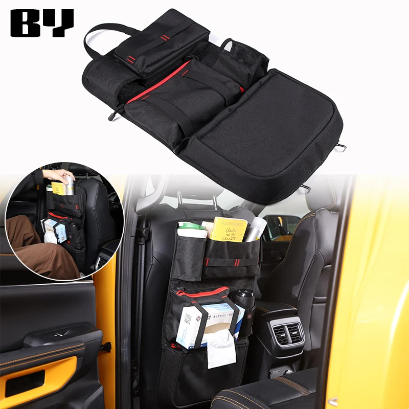 

Car Back Seat Organizer For Ford Ranger 2023-2024 Multi-Functional Storage Pocket For Travel Stowing Tidying Accessories