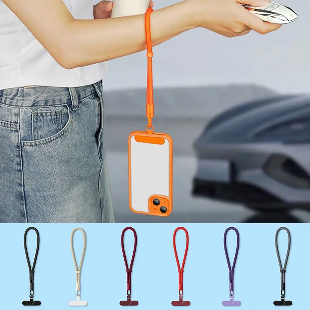 

Cell Phone Accessories Adjustable Lanyard Woven Anti-lost Wrist Strap Universal Short Hanging Rope Mobile Phone