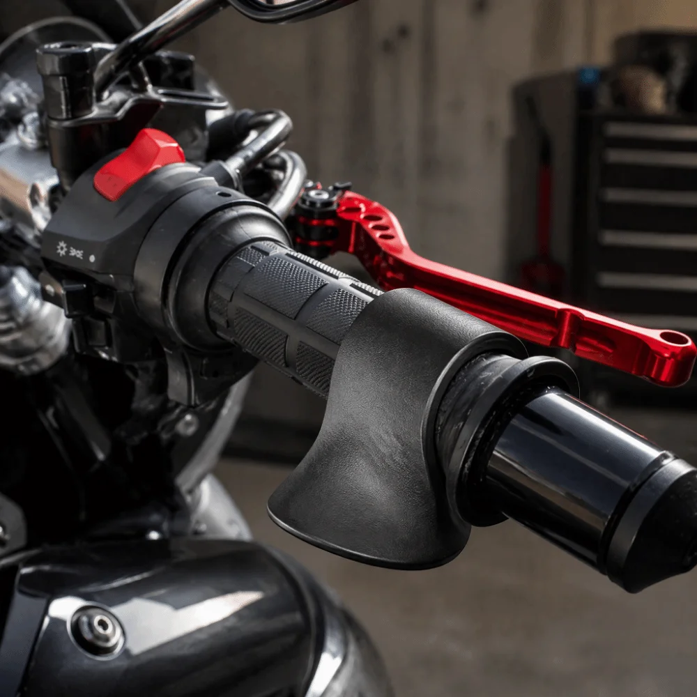 2pcs Universal Fit Throttle Booster Accessory Ergonomic Design Finger Fatigue Relief Motorcycle Throttle Assist