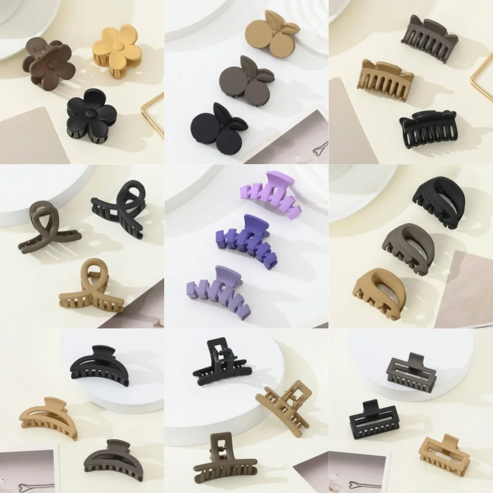 

3PCS/Set Multi-style New Fashion Small Frosted Geometry Clip Hairpin Barrettes for Women Girl Accessories Headwear Wholesale