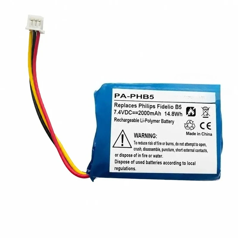 for Philips SD75/93 Outdoor Speaker Battery 6FM5 Replacement Power Supply Unit Compatible with Device High Capacity