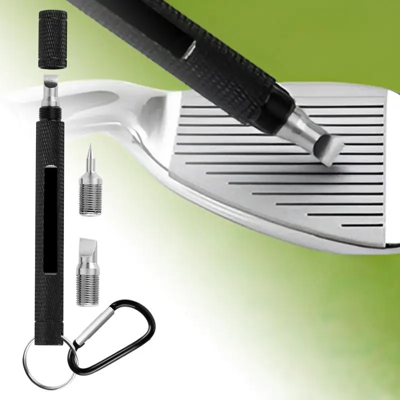 Golf Groove Sharpener Precisão Re-Grooving Sharpening Tool, Club Acessório de limpeza, Iron Cleaner para U e V-Grooves