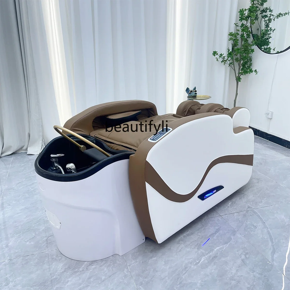 

A17 Automatic intelligent massage shampoo bed Electric shampoo bed Barber shop head treatment bed