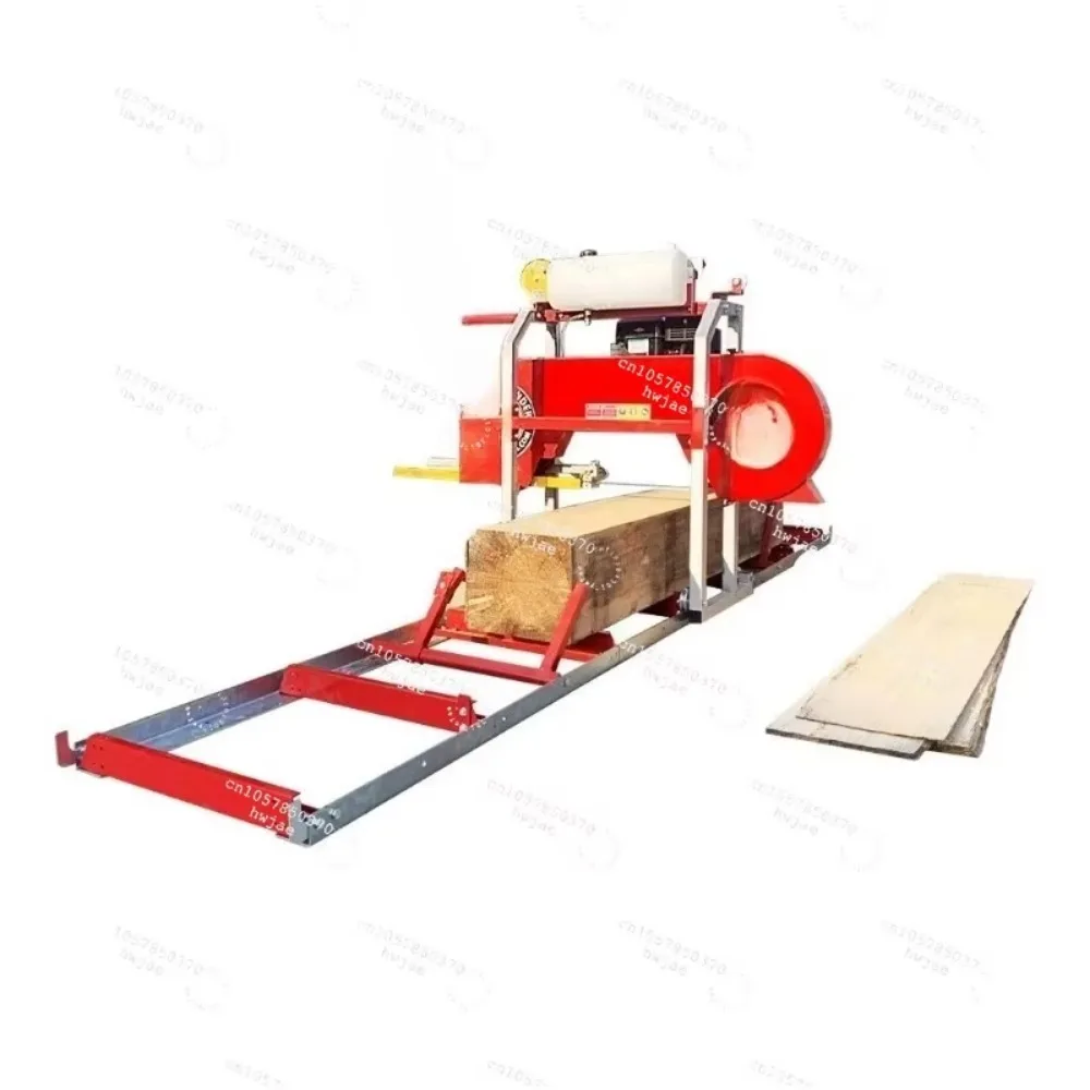 Portable Sawmill Chain Saw,  Mini Horizontal Wood Band Saw Mill for Log Cutting