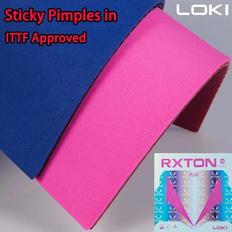 

LOKI RXTON 3PLUS Table-tennis Rubber Sheet Sticky Pips in Orange Cake Sponge Ping Pong Rubber ITTF Approved for Loop & Control