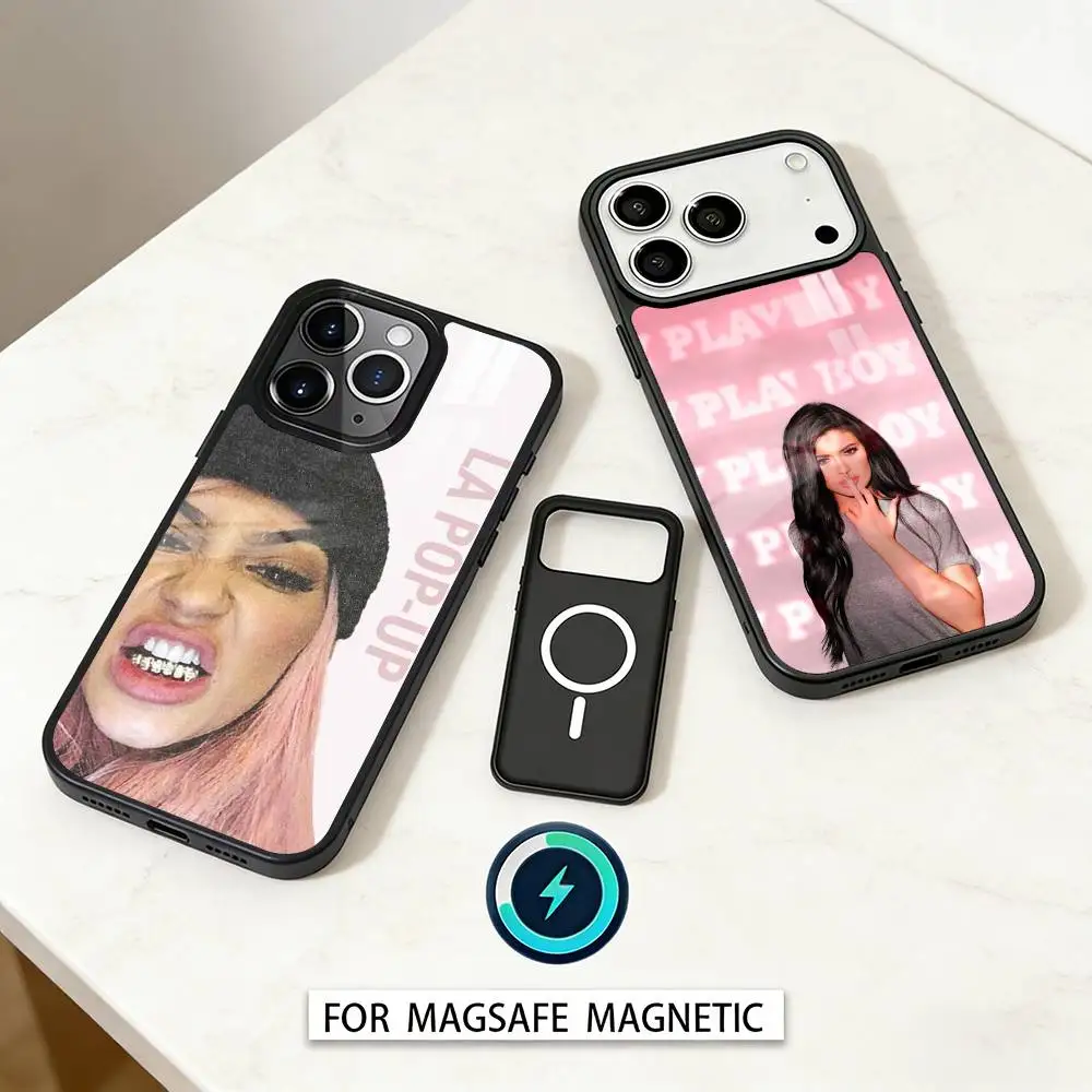 

K-Kylie Jenner Phone Case For iPhone17,16,15,14,13,12,Pro,Max,Magnetic For Magsafe Wireless Charging