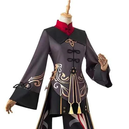 アニメゲーム原神胡桃コスチュームコスプレ ‌ コスチューム 帽子 制服 ハロウィンパーティー ロールプレイ衣装 男性用 女の子 誕生日プレゼント