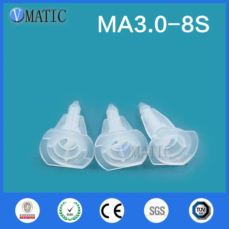 Free Shipping Factory Price Resin Static Mixer MA3.0-8S Mixing Nozzles For Duo Pack Epoxies 100Pcs With High Quality