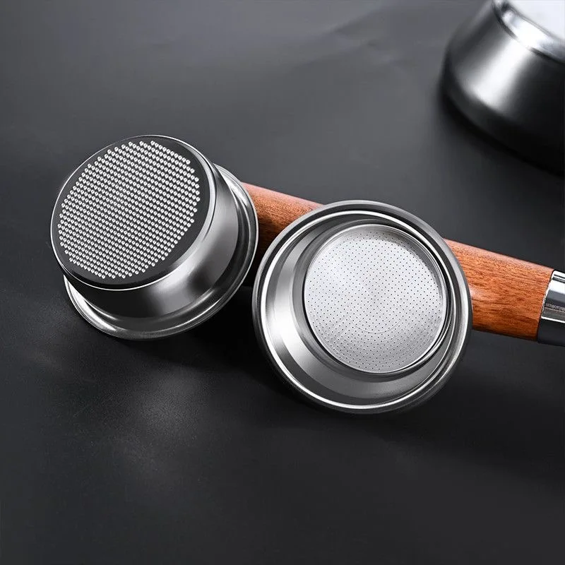 Universal 304 Stainless Steel Filter Basket for Bottomless Portafilter 51/54/58mm Espresso Powder Bowl for Home Baristas Coffee