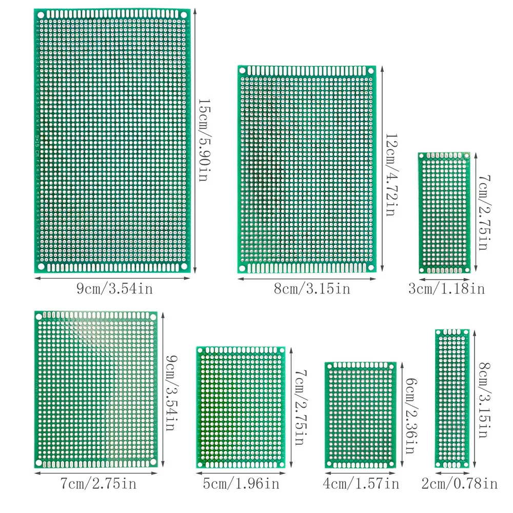 169Pcs PCB Prototype Board Kit 40-Pin Single Row Male Female Pin Header and PCB Screw Terminal Block Set Perfboard Circuit Board