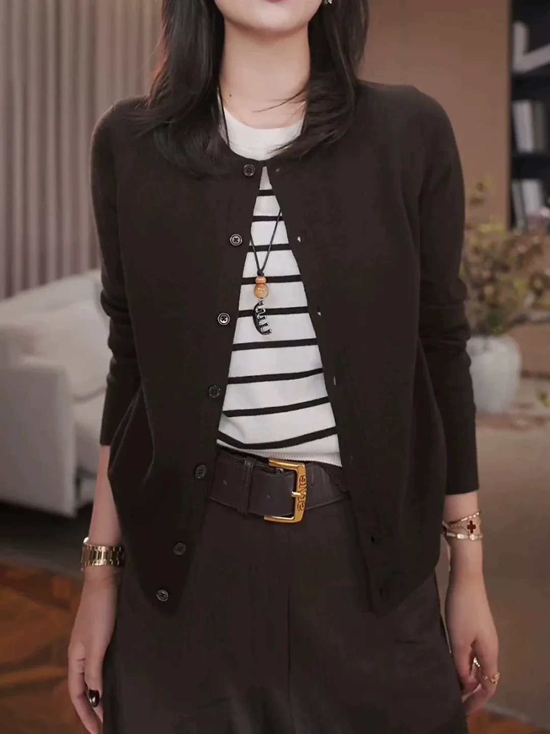 Soft Knitted Pure Color Open Cardigan Women's Outerwear Sweater Jacket Stylish Slimming Versatile Summer New Arrival