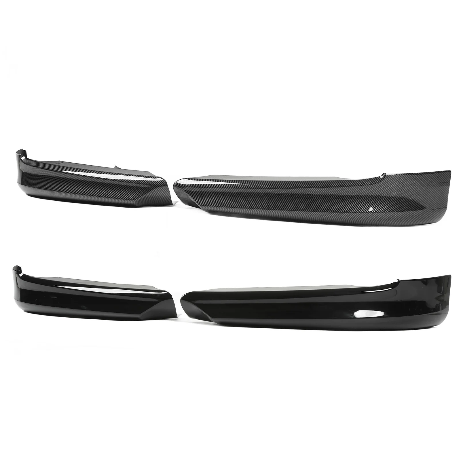 Bumper Lip Chin Spoiler Sturdy PP 1 Pair Front Bumper Spoiler Lip Scratch Resistant Stable Handling   for Vehicle