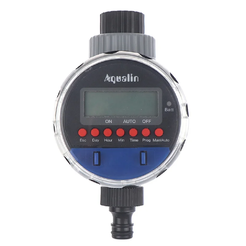 

P4-1 PCS LCD Display Garden Watering Timer Plastic+Metal 8 Programs Electronic Ball Valve Water Timer For Garden Watering